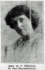 Nellie Francis, 1912. From the St. Paul Appeal, July 27, 1912, p.3.