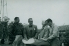 Black and white photograph of Frances E. Andrews (second from right) and others, ca. mid-1950s. Used with the permission of the Hunt Hill Audubon Society.