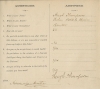 Color scan of an admission questionnaire for potential IOOF members answered by Hugh Thompson on March 22, 1913.