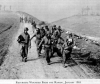 Black and white photograph of U.S. Army wounded returning from the Rapido Valley, 1944.