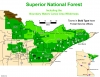 Map of the Superior National Forest