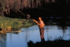 Trout fishing in the Whitewater River. Minnesota Department of Natural Resources, ca. 2000s.