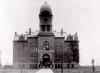 Black and white photograph of the Murray County Courthouse in Slayton, ca. 1892.