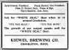 Advertisement in Both Sides newspaper for White Seal Beer from Kiewel Brewing Company, November 12, 1914.