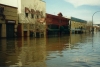 Flooded street in Grand Forks
