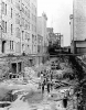 West side canal at St. Anthony Falls during construction, Minneapolis