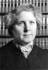 Black and white photograph of Minnesota Supreme Court Associate Justice Rosalie Wahl, 1978. Photograph by Kathy Drazen.