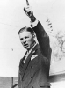 Black and white photograph of Floyd Olson giving a speech, c.1932.