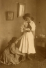 Black and white photograph of sewing Club at West Side Neighborhood House, St. Paul, 1911.