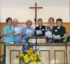 Color image of the Carson Mennonite Brethren Church centennial celebration, 1975.