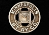 Color image of a Minneapolis Street Railway Company trade token, 1945–1949.