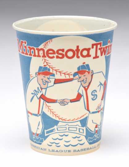 1961 Minnesota Twins concession cup