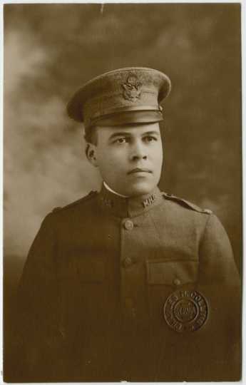 Black and white photograph of Major Jose H. Sherwood, 1918.