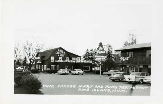 Pine Cheese Mart, a retail sales operation shown here in 1971, preserved Pine Island’s reputation as a cheese-making center.