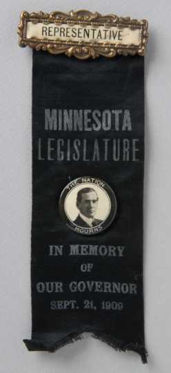 Governor John Johnson mourning badge