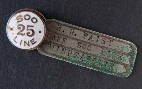Herbert Paist's Soo Line pin