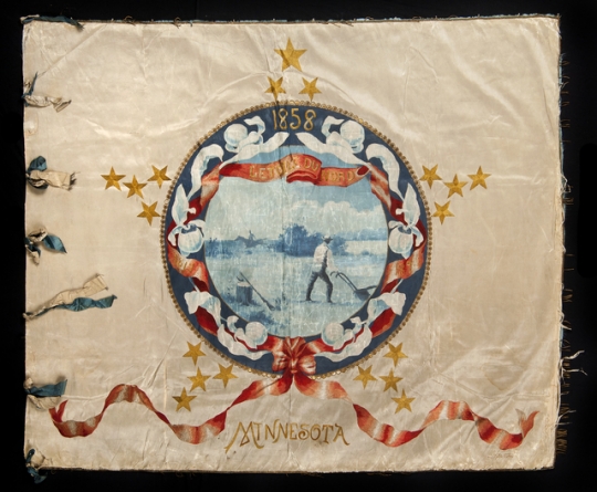 Minnesota state flag, ca. 1898