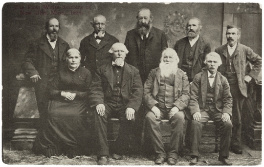 Black and white photograph of the founders of New Ulm, ca. 1854.