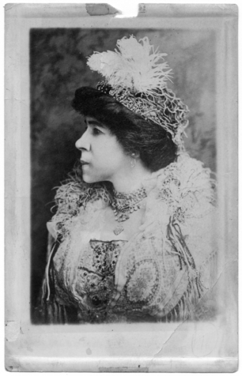 Black and white photograph of Amanda Lyles, ca. 1913.