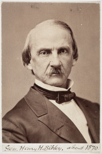 Black and white carte-de-visite photograph of Henry H. Sibley, c.1870.