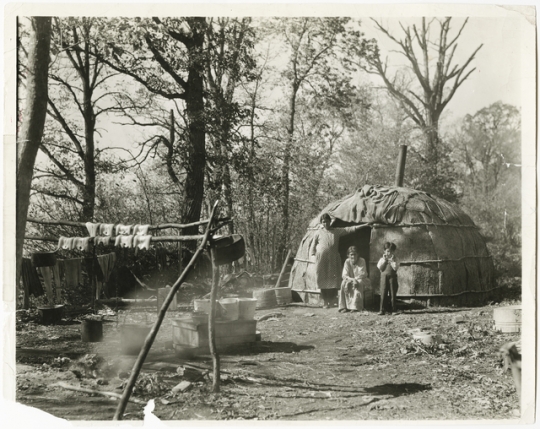 Ojibwe family at Red Lake