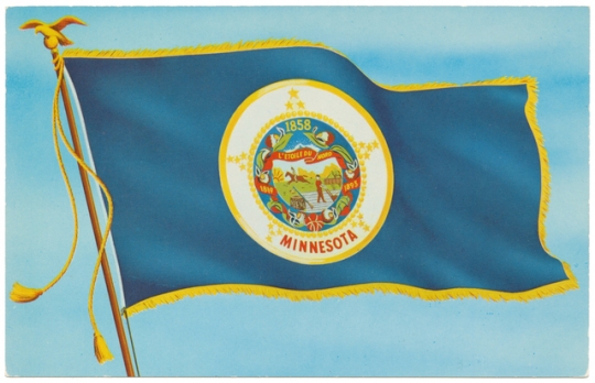 Minnesota state flag, ca. 1960