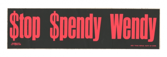 Anti-Wendell Anderson bumper sticker