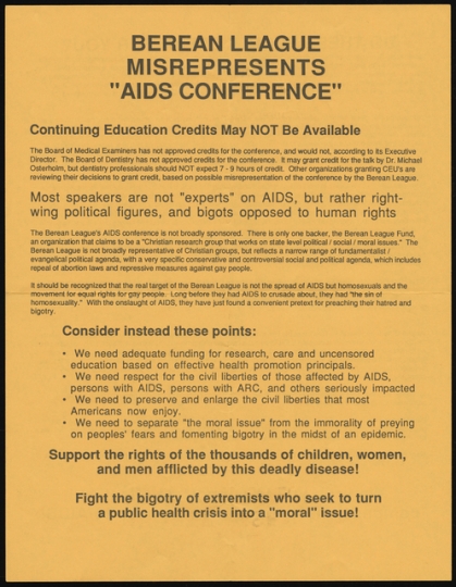 Anti-conference flyer