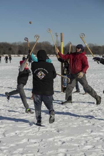 Lacrosse game on White Bear Lake
