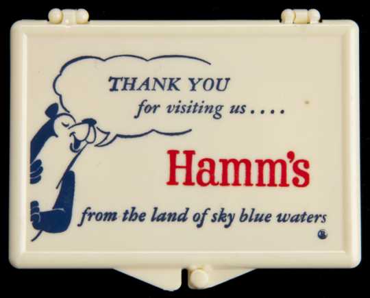 Photograph of Hamm’s Beer needle case