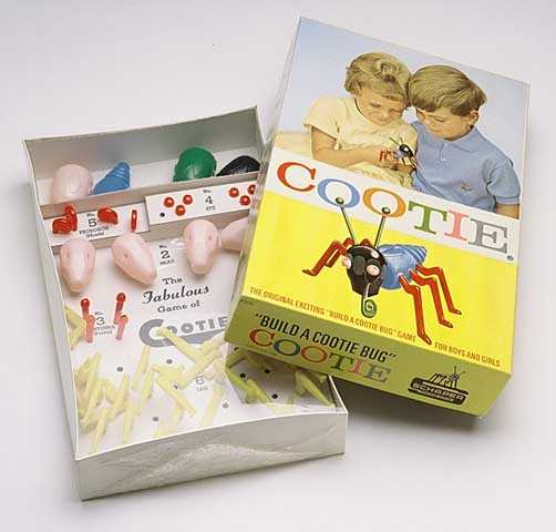 Cootie game in its original 1966 packaging