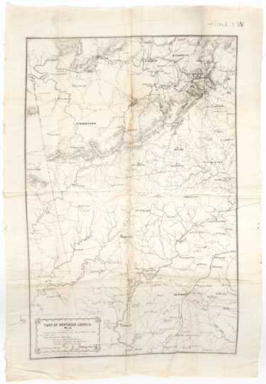 Quartermaster’s map of northern Georgia