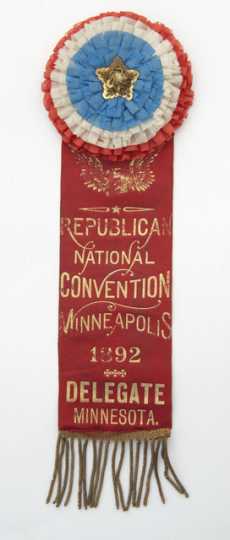 RNC delegate ribbon,1892