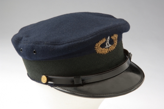 Color image of U.S. Light House Service uniform hat.