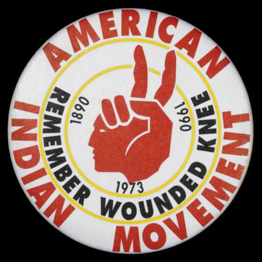 AIM (American Indian Movement) button