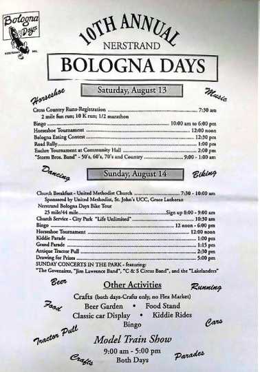 Nerstrand Bologna Days event poster, 1994.
