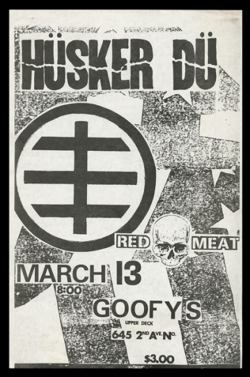 Hüsker Dü concert poster