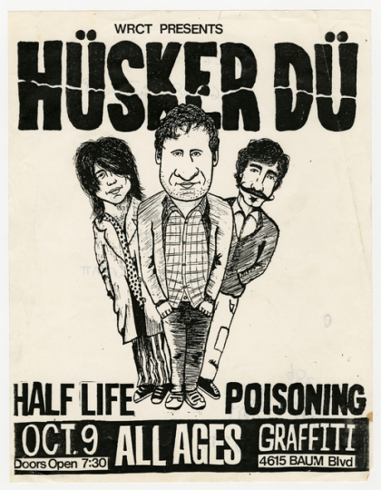 Hüsker Dü concert handbill