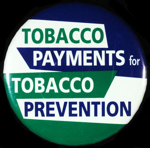 Button produced by the Minnesota Smoke-Free Coalition