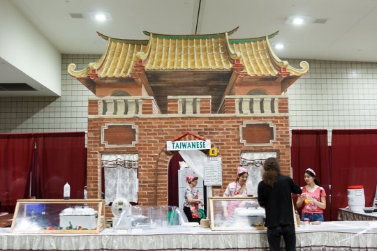 Taiwanese food booth at the 2018 Festival of Nations 