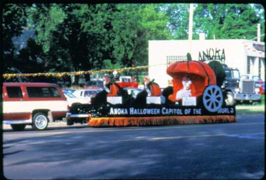 Float in the American Legion Parade at the Anoka Halloween Celebration parade, 1987