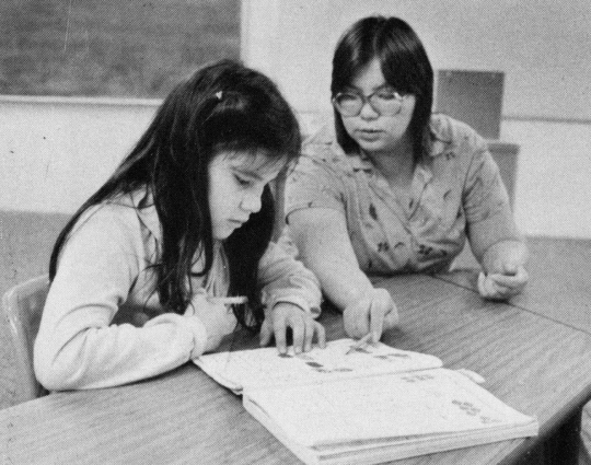 A student and teacher at the Heart of the Earth Survival School