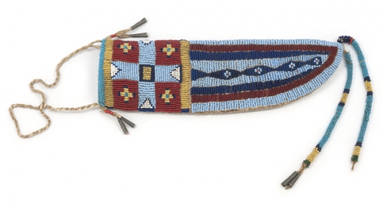 Dakota beaded knife sheath