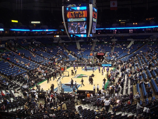 Pre-game Warmups at Target Center