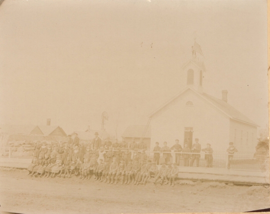 Photograph of Waconia public school (District #44) c.1892. Photograph Collection, Carver County Historical Society, Waconia.