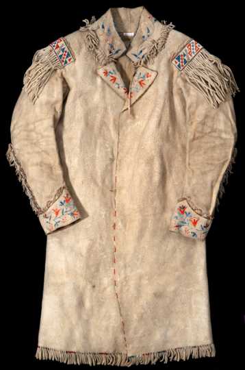 Color image of a Quilled coat, ca. 1851. 