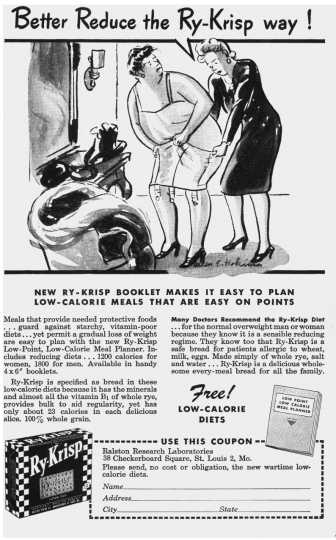 Magazine advertisement from The American Journal of Nursing, March, 1944