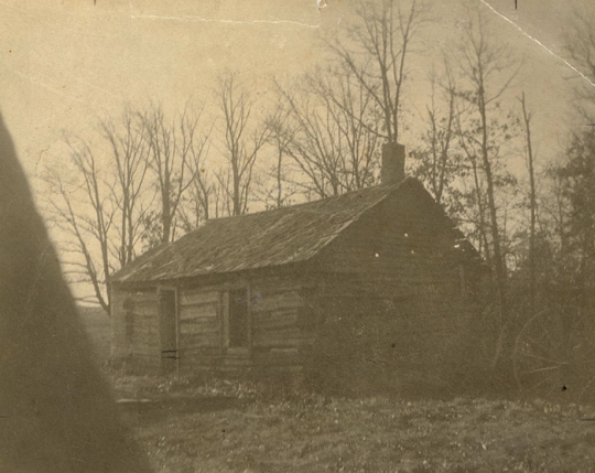 Photograph of the first schoolhouse in Carver County (in Chanhassen Township) c.1855. At the time, the school's teacher was Susan Hazeltine. Photograph Collection, Carver County Historical Society, Waconia.