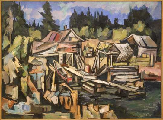 "Beaver Bay," oil-on-canvas painting by Elof Wedin, 1935.