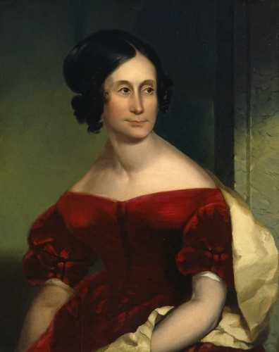 Oil portrait of Abigail Hunt Snelling, c.1818.